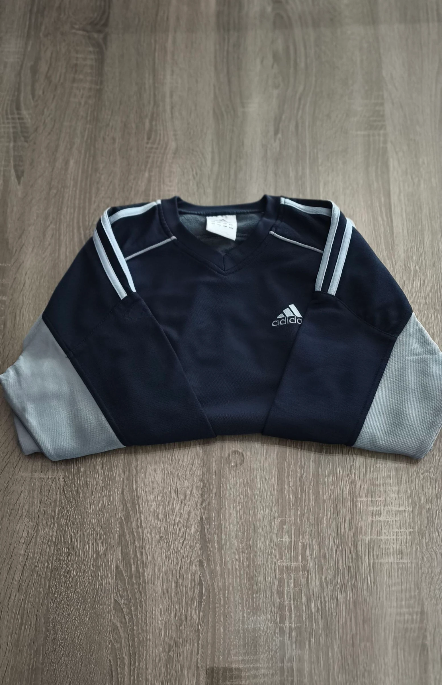 Sudadera Adidas Vintage Y2K 2003 Navy / Grey | Talla L